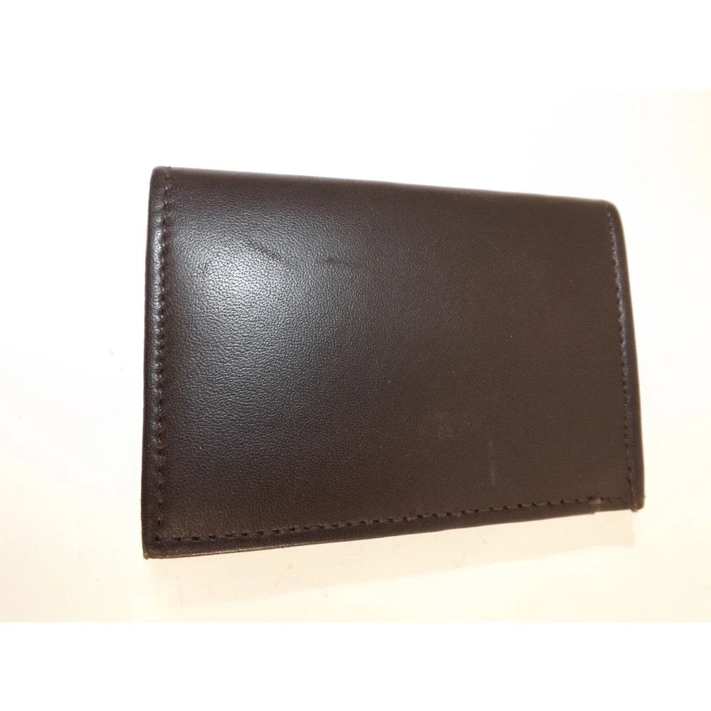 Black Canyon Outfitters Men's Leather Wallet With Center Flap - Brown